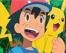 Load image into Gallery viewer, a person with a pokemon hat holding a pikachu