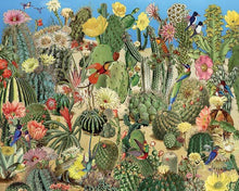 Load image into Gallery viewer, a painting of many different kinds of cactus
