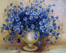 Load image into Gallery viewer, Blue Bouquet of Flowers