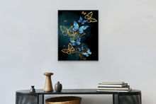 Load image into Gallery viewer, Blue and Gold Butterflies