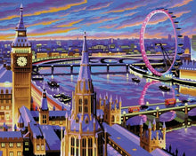Load image into Gallery viewer, London Eye, Purple Sky
