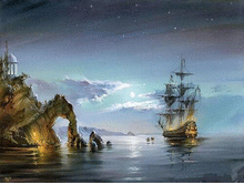 Load image into Gallery viewer, Sail Away on a Moonlit Voyage