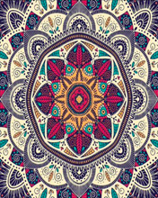 Load image into Gallery viewer, a colorful flower with a blue background
