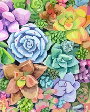 Load image into Gallery viewer, a painting of a bouquet of flowers
